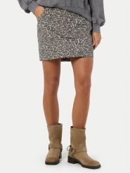 Noisy May Spódnica mini Jill 27033161 Beżowy Regular Fit. Brązowe spódnice Noisy May, xl, bez wzorów, z syntetyku, mini. Za 89.99 zł.