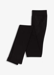 Modelujące legginsy z efektem push up i kontrolą brzuszka, z wygodnym paskiem, nieprzezroczyste 80 DEN. Czarne bielizna modelująca bonprix, bez wzorów. Za 49.99 zł.