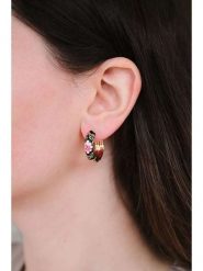 Heliophilia Kolczyki-kreole rozmiar: onesize. Czarne kolczyki Heliophilia, metalowe. Za 100.28 zł.