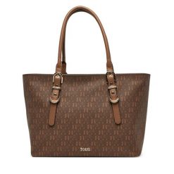 Torebka TOUS. Brązowe shopper bag tous, bez wzorów, bez dodatków. Za 1,289.00 zł.