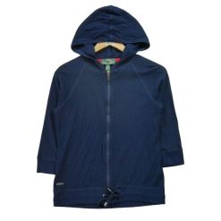 Second life - Damski sweter z pełnym zamkiem - Stan dobry. Niebieskie swetry Ralph Lauren, bez wzorów, sportowe, bez ramiączek. Za 89.42 zł.