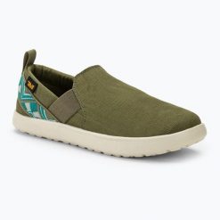 Trampki damskie Teva Voya Slip On. Zielone trampki Teva, bez wzorów, bez zapięcia. Za 149.99 zł.