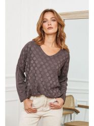 Joséfine Wełniany sweter "Lolita" w kolorze brązowym rozmiar: M. Brązowe swetry Joséfine, m, bez wzorów, z wełny, bez ramiączek. Za 201.08 zł.