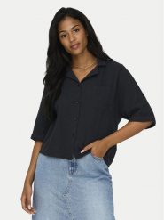 ONLY Koszula Thyra 15267839 Czarny Regular Fit. Czarne koszule ONLY, l, bez wzorów, z bawełny, bez kołnierzyka, bez ramiączek. Za 139.99 zł.