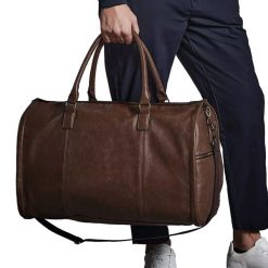 Skórzana Torba Kabinowa Jeden Rozmiar. Brązowe torby sportowe QUADRA, bez wzorów, z materiału, na ramię. Za 287.99 zł.