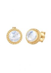 Nenalina Nenalina Kolczyki Stecker Mondstein Edelstein 925er Sterling Silber 1 ct Damski. Szare kolczyki Nenalina, z kamieniem księżycowym, srebrne. Za 283.89 zł.