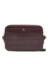 Calvin Klein Torebka LV04F3285G Bordowy. Czerwone listonoszki Calvin Klein, bez wzorów, ze skóry, bez dodatków. Za 379.99 zł.