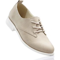 Buty sznurowane bonprix piaskowy. Brązowe buty treningowe marki bonprix, klasyczne. Za 37.99 zł.