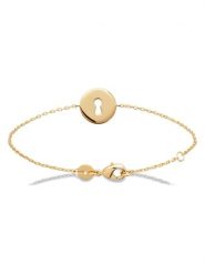 L'Atélier Précieux Pozłacana bransoletka z elementami ozdobnymi rozmiar: onesize. Żółte bransoletki l'Atelier precieux, pozłacane. Za 130.99 zł.