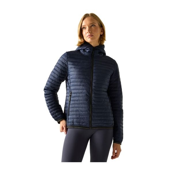 Pikowana Kurtka Damska Rigain. Zielone kurtki Regatta, m, bez wzorów, z materiału, z kapturem. Za 256.99 zł.