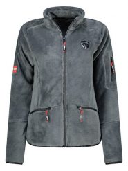 Geographical Norway Kurtka polarowa "Tisaline" w kolorze antracytowym rozmiar: S. Czarne kurtki Geographical Norway, s, bez wzorów, z polaru, bez kaptura. Za 100.04 zł.