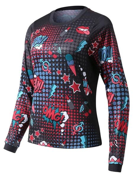 Protective Koszulka kolarska "Bang" w kolorze czarnym ze wzorem rozmiar: 38. Czarne t-shirty sportowe Protective, bez wzorów, z materiału, bez ramiączek, rowerowe. Za 90.45 zł.