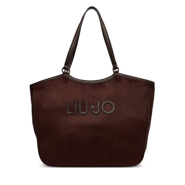 Torebka Liu Jo. Brązowe shopper bag Liu Jo, bez wzorów, bez dodatków. Za 559.99 zł.