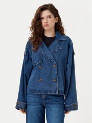 JJXX Kurtka jeansowa Carlie 12269054 Niebieski Regular Fit. Niebieskie kurtki JJXX, s, bez wzorów, z bawełny, bez kaptura. Za 299.99 zł.