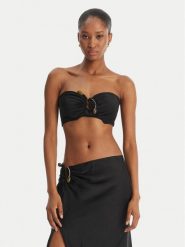 Bardot Top Dylan 60307TB Czarny Slim Fit. Czarne topy Bardot, bez wzorów, z syntetyku, bez kołnierzyka, bez ramiączek. Za 399.99 zł.