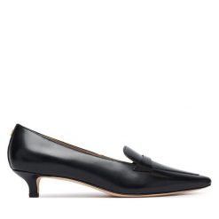 Czółenka LAUREN RALPH LAUREN. Czarne czółenka Lauren Ralph Lauren, bez wzorów, bez obcasa, bez zapięcia. Za 859.99 zł.