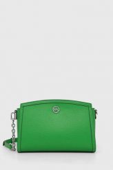 MICHAEL Michael Kors torebka skórzana kolor zielony. Zielone listonoszki MICHAEL Michael Kors, bez wzorów, na ramię, bez dodatków. Za 1,179.90 zł.