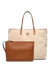Guess Torebka Victoria HWWG95 14290 Écru. Torebki klasyczne Guess, z aplikacjami, z materiału, bez dodatków. Za 579.99 zł.