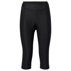 Damskie spodenki 3/4 VAUDE Posta. Czarne szorty sportowe Vaude, bez wzorów, z elastanu, rowerowe. Za 426.20 zł.