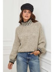 L'armoire de Suzette Golf w kolorze szarobrązowym rozmiar: 38/40. Brązowe swetry L'armoire de Suzette, l, bez wzorów, z wełny, klasyczne, bez ramiączek. Za 184.02 zł.