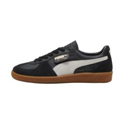 Trenerzy ze skóry Puma Palermo. Białe buty sportowe lifestyle Puma, bez wzorów, z gumy, sportowe, bez zapięcia. Za 308.99 zł.