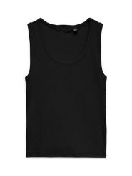Vero Moda Top Chole 10344951 Czarny Regular Fit. Czarne topy Vero Moda, xl, bez wzorów, z bawełny, bez kołnierzyka, bez ramiączek. Za 69.99 zł.
