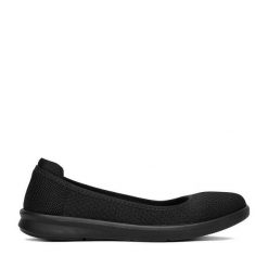 Baleriny JENNY. Czarne baleriny Jenny, bez wzorów, bez obcasa, bez zapięcia. Za 79.99 zł.