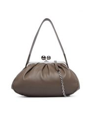 Weekend Max Mara Torebka Cubico 2625516124600 Khaki. Brązowe kopertówki Weekend Max Mara, bez wzorów, ze skóry, wizytowe, bez dodatków. Za 1,839.00 zł.