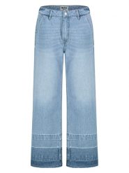 Sublevel Dżinsy - Comfort fit - w kolorze błękitnym rozmiar: L. Niebieskie jeansy Sublevel, l, z aplikacjami, z bawełny, z podwyższonym stanem. Za 126.99 zł.