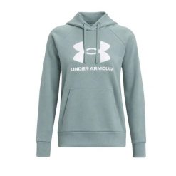 Bluza Damska Z Kapturem Sportowa Under Armour Rival Fleece Big Logo Hdy. Zielone bluzy z kapturem Under Armour, m, bez wzorów, z bawełny, z kapturem, do biegania. Za 280.25 zł.