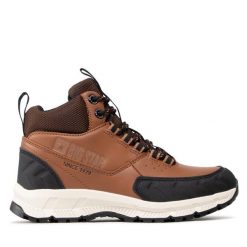 Botki Big Star Shoes. Brązowe botki BIG STAR SHOES, bez wzorów, retro, bez obcasa, na płaskiej podeszwie, bez zapięcia. Za 179.99 zł.