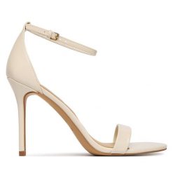 Sandały Aldo. Białe sandały Aldo, bez wzorów, bez obcasa, na szpilce, bez zapięcia. Za 339.99 zł.