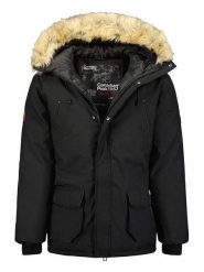Canadian Peak Parka "Claudeak" w kolorze czarnym rozmiar: M. Czarne płaszcze Canadian Peak, m, bez wzorów, bez kaptura. Za 237.73 zł.