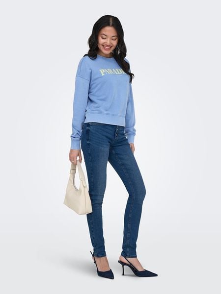 ONLY Bluza w kolorze błękitnym rozmiar: M. Niebieskie bluzy ONLY, m, bez wzorów, z bawełny, bez kaptura. Za 96.14 zł.