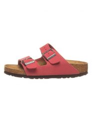 Birkenstock Klapki "Scarlet" w kolorze czerwonym rozmiar: 41. Czerwone klapki Birkenstock, bez wzorów, klasyczne, z otwartym noskiem, bez obcasa, bez zapięcia. Za 209.33 zł.