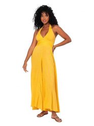Aller Simplement Kombinezon w kolorze żółtym rozmiar: 34-40. Żółte kombinezony Aller Simplement, bez wzorów, z bawełny, bez kołnierzyka, bez ramiączek. Za 100.99 zł.