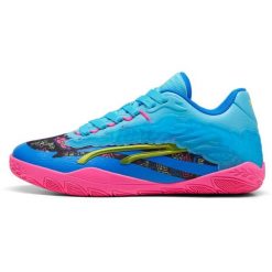Buty sportowe Puma H024 Stewie. Niebieskie buty sportowe lifestyle Puma, bez wzorów, z syntetyku, sportowe, bez zapięcia. W wyprzedaży za 390.00 zł.