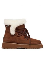 EMU Australia Śniegowce Thorsby Wave W13402 Brązowy. Brązowe śniegowce Emu Australia, bez wzorów, ze skóry, bez zapięcia. Za 774.99 zł.