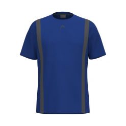CLUB 25 Tech T-Shirt Boys. Niebieskie t-shirty Head, bez wzorów, z meshu, sportowe, bez kołnierzyka, bez ramiączek. Za 135.00 zł.