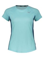 Mizuno Koszulka sportowa "DryAeroFlow" w kolorze turkusowym rozmiar: S. Niebieskie t-shirty sportowe Mizuno, s, bez wzorów, bez ramiączek, outdoorowe. Za 86.95 zł.