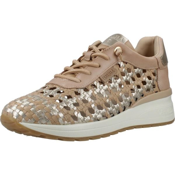 Buty CARMELA 162287C Beżowy. Brązowe buty trekkingowe Carmela, bez wzorów, z materiału, bez zapięcia, trekkingowe. Za 525.15 zł.