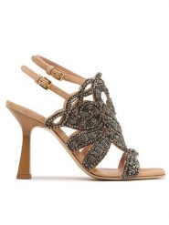 Alberta Ferretti Sandały 23151A6311 8021 Szary. Szare sandały Alberta Ferretti, bez wzorów, z tworzywa sztucznego, bez obcasa, na słupku, bez zapięcia. Za 3,129.00 zł.