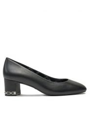 MICHAEL Michael Kors Czółenka June Flex Mid Pump 40T4JUMP1L Czarny. Czarne czółenka MICHAEL Michael Kors, bez wzorów, ze skóry, bez obcasa, bez zapięcia. Za 879.99 zł.