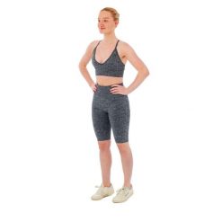 Damski zestaw sportowy Xtreme - krótkie legginsy + biustonosz sportowy -Antracyt. Szare legginsy XTREME SOCKSWEAR, bez wzorów, z materiału, sportowe, krótkie. Za 177.72 zł.