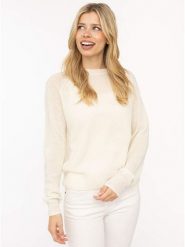Zwillingsherz Sweter "Blogger" w kolorze kremowym rozmiar: M. Brązowe swetry Zwillingsherz, m, bez wzorów, z kaszmiru, bez ramiączek. Za 474.95 zł.