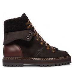 Trapery See By Chloé. Szare traperki See By Chloé, bez wzorów, bez obcasa, bez zapięcia. Za 2,199.00 zł.