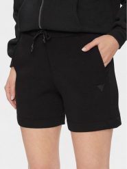 Guess Szorty sportowe Elly V2YD10 K7UW2 Czarny Relaxed Fit. Czarne szorty sportowe Guess, z aplikacjami, z wiskozy. Za 219.99 zł.
