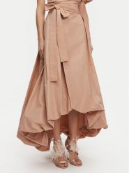 PINKO Spódnica trapezowa Taffeta 104913 Y3LE Beżowy Regular Fit. Brązowe spódnice Pinko, bez wzorów, z syntetyku, trapezowe. Za 1,249.00 zł.