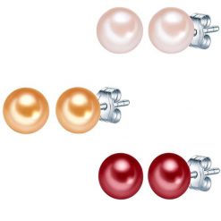 Valero Pearls Kolczyki sztyfty z perłą srebro wysokiej próby Perła hodowlana słodkowodna srebrny 1 ct Damski. Szare kolczyki Valero Pearls, z perłą, srebrne. Za 229.99 zł.