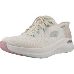 Buty SKECHERS ARCH FIT 2.0 SLIP-INS Biały. Białe buty do biegania Skechers, bez wzorów, z materiału, bez zapięcia, do biegania. Za 419.99 zł.